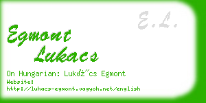 egmont lukacs business card